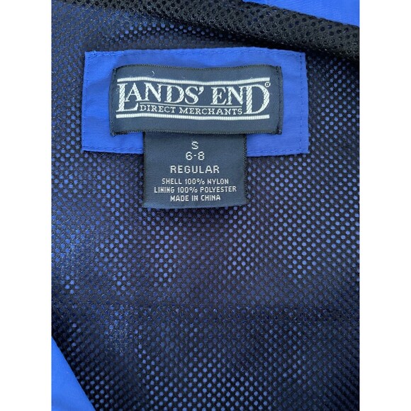 Lands' End Women’s Size Small 6-8 Blue Windbreaker 1/4 Zip Excellent Condition - Picture 4 of 10